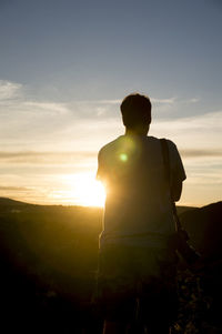 Sunset over landscape