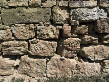 Full frame shot of stone wall