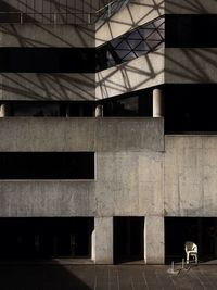 Chair stack at the arts centre building