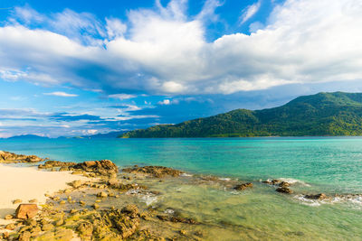 Scenic view of sea against sky