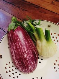 High angle view of vegetables