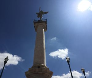 Low angle view of statue