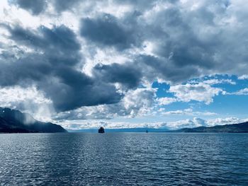 Scenic view of sea against sky