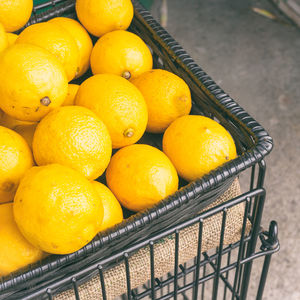 Close-up of lemon fruits for sale