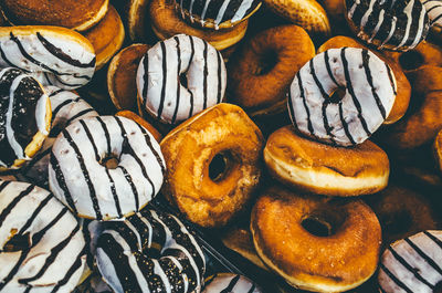 Full frame shot of donuts