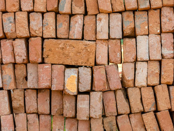 Full frame shot of stone stack