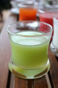 Close-up of drink on table