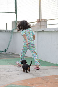 Woman with dog