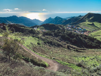 Scenic view of landscape against sky