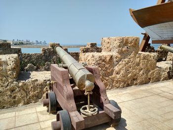View of fort against clear sky