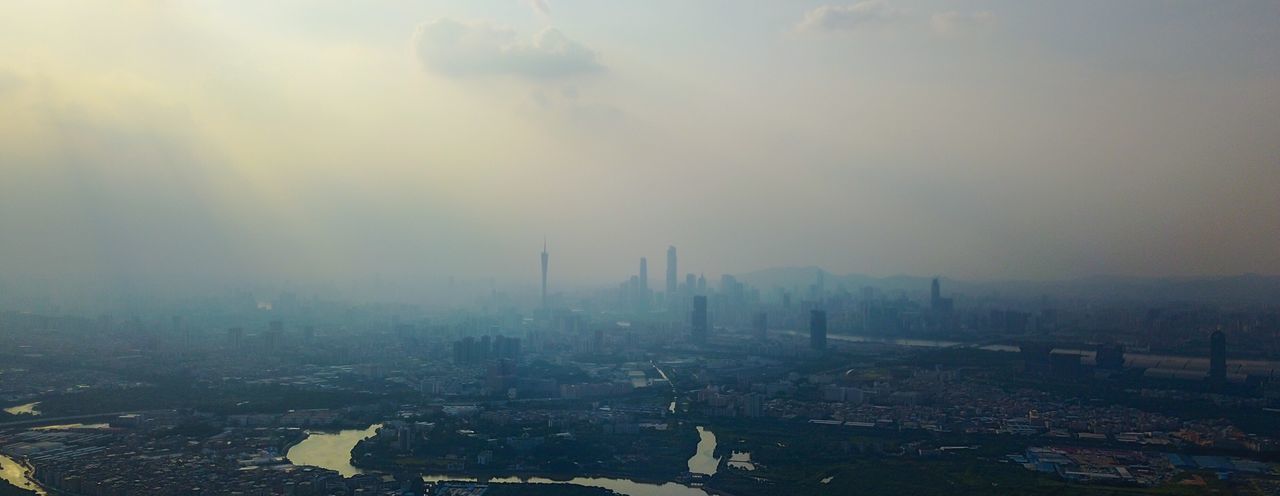 AERIAL VIEW OF CITYSCAPE