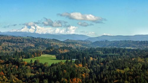 Scenic view of landscape against sky