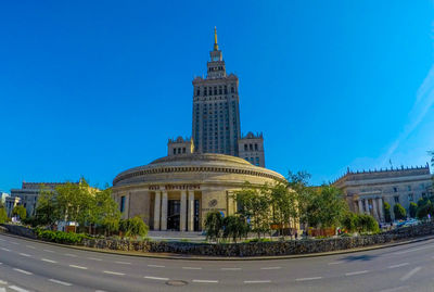 View of building against blue sky