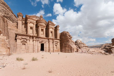 The monastery at petra in jordan