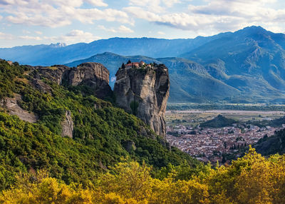 Meteora is a rock formation in central greece.