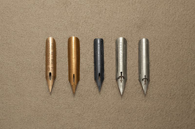 High angle view of pen on floor