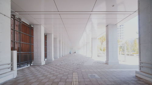 Empty corridor of building