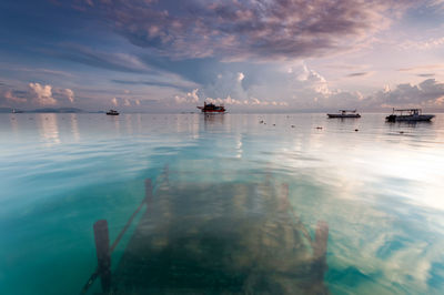 Seascape at mabul island sabah borneo malaysia