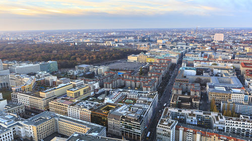 Aerial view of city