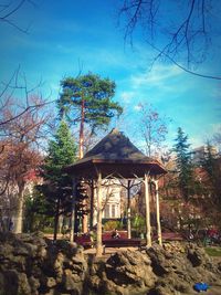 Built structure against blue sky