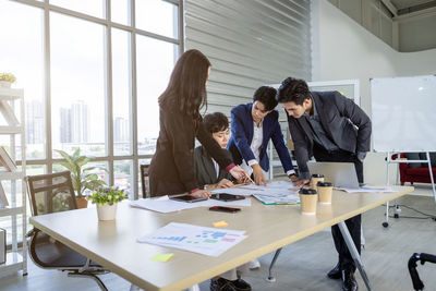 People working in office