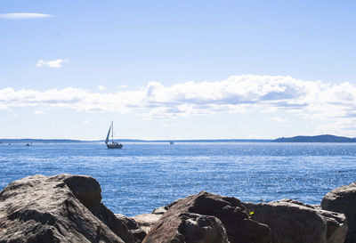 Scenic view of sea against sky