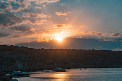 Scenic view of sky during sunset