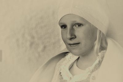 Close-up portrait of a girl