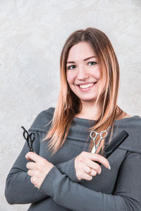 Portrait of a smiling young woman