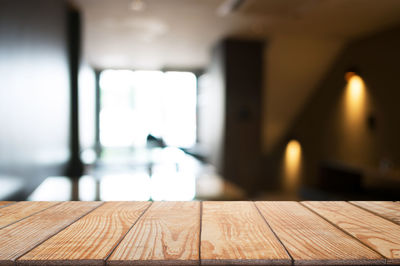 Close-up of empty seats on table at home