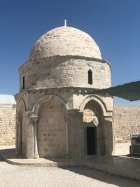 View of historic building against clear sky