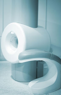 Close-up of mri scanner in examination room
