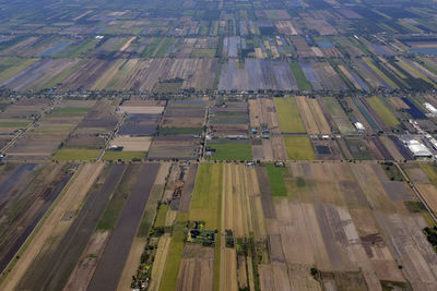 Aerial view of rural landscape