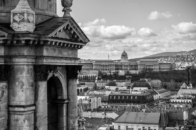 View of old building in city