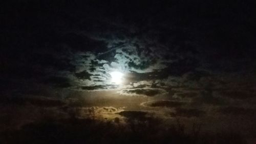 Low angle view of cloudy sky