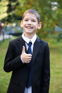 Portrait of smiling boy