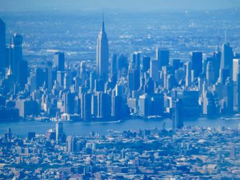 Aerial view of buildings in city