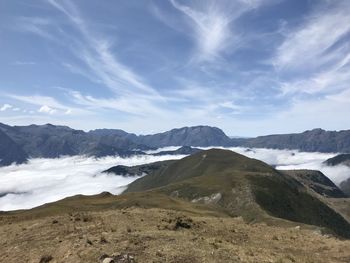 Scenic view of landscape against sky