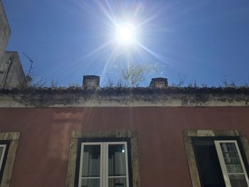 Low angle view of built structure against sky