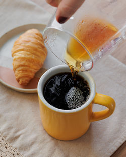 Close-up of drink on table