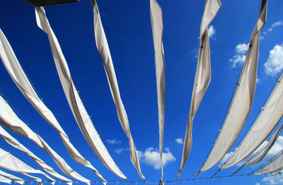 Low angle view of blue sky