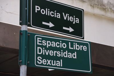 Low angle view of road sign