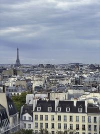 View on paris from centre pompidou