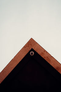 Low angle view of building against clear sky