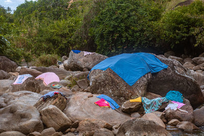 People on rock