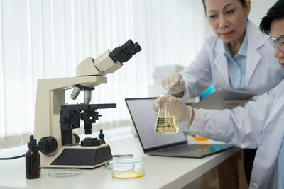 Portrait of scientist working in laboratory