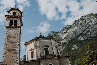 Low angle view of building against sky