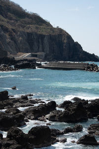 Scenic view of sea against sky