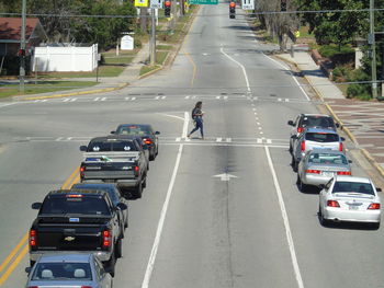 Traffic on road