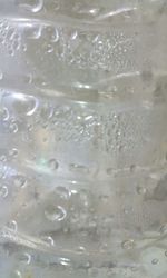 Close-up of water drops on glass